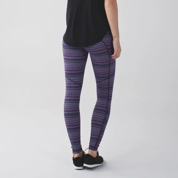 LULULEMON Speed Tight IV Space Dye Twist Ultra Violet Multi/Black 8 - Picture 9 of 11